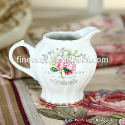 360CC Elegant New Bone China Ceramic Cream Jar